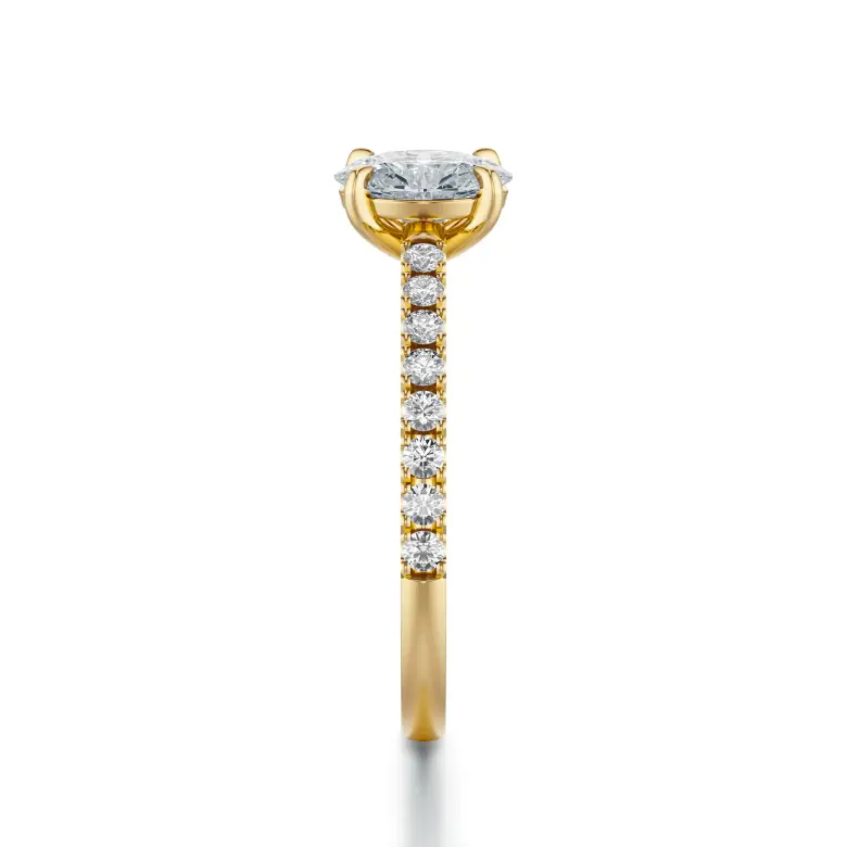 Pierścionek zaręczynowy owalny diament 0.70ct SBPZ_042
